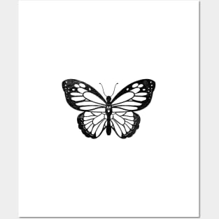 Butterfly Black Skull Posters and Art